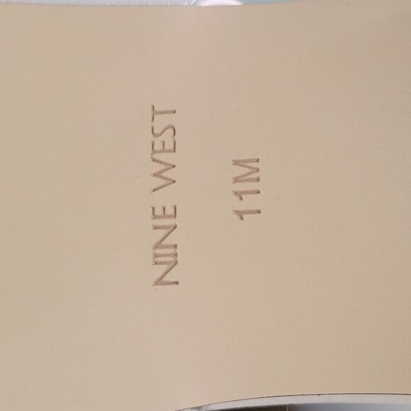 NEW Nine West 11 LEATHER NEUTRAL STRETCH SLIP ON POINTED TOE SLINGBACK FLATS - Picture 7 of 8